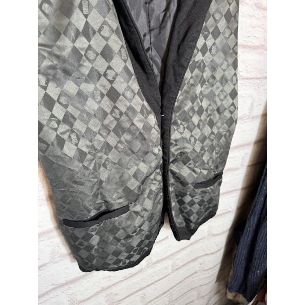 Alice Through The Looking Glass Vest Men's S/M Black Satin Steampunk Cosplay Tux - Picture 3 of 5